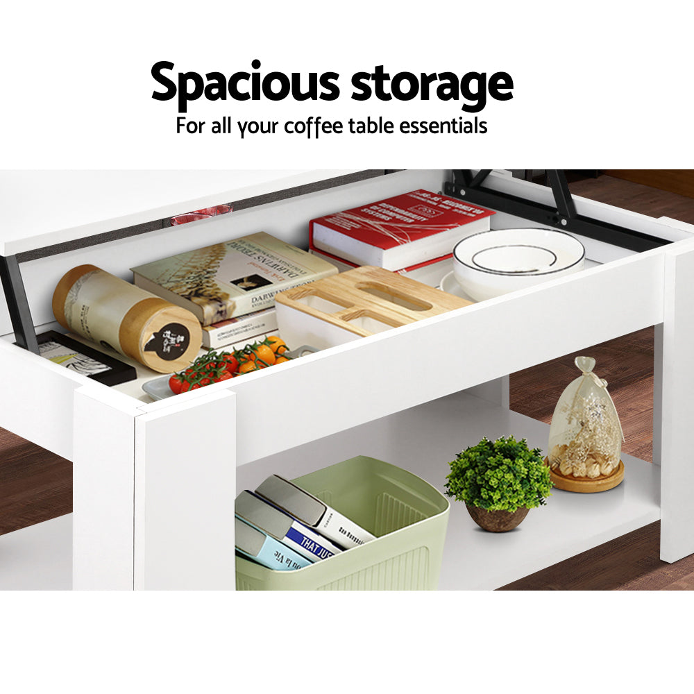Coffee Tables: Artiss Coffee Table Lift-top Coffee Table White