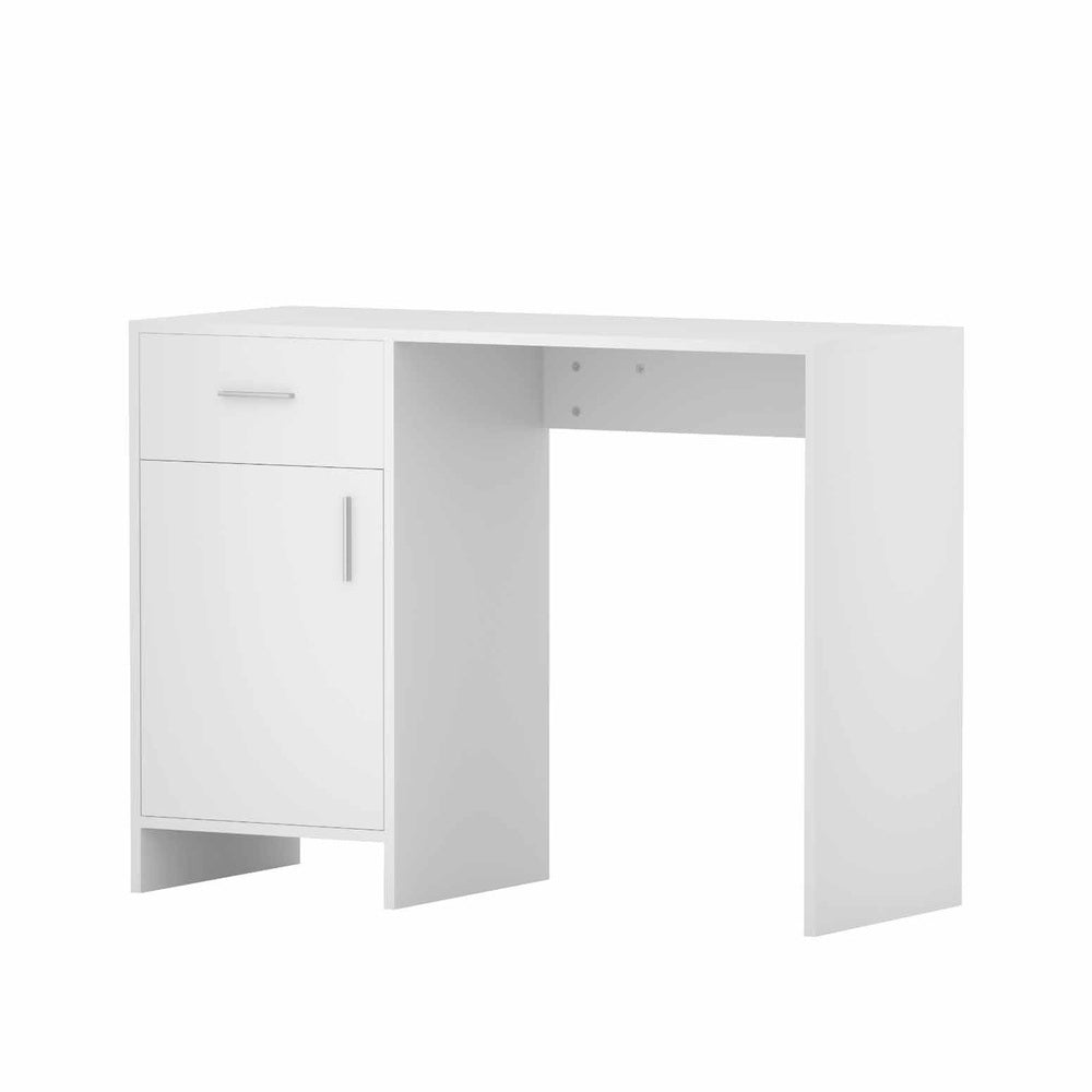 Desks: Artiss Computer Desk Drawer Cabinet White 100CM