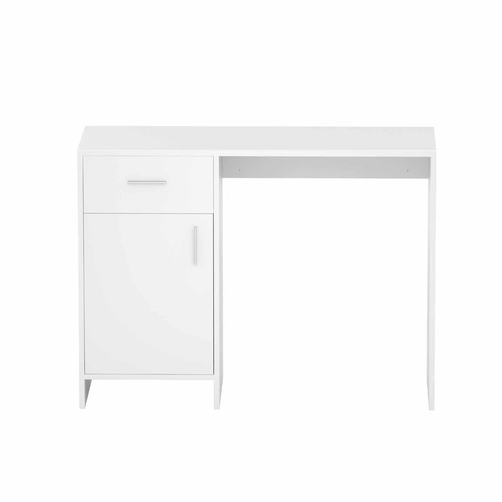 Desks: Artiss Computer Desk Drawer Cabinet White 100CM