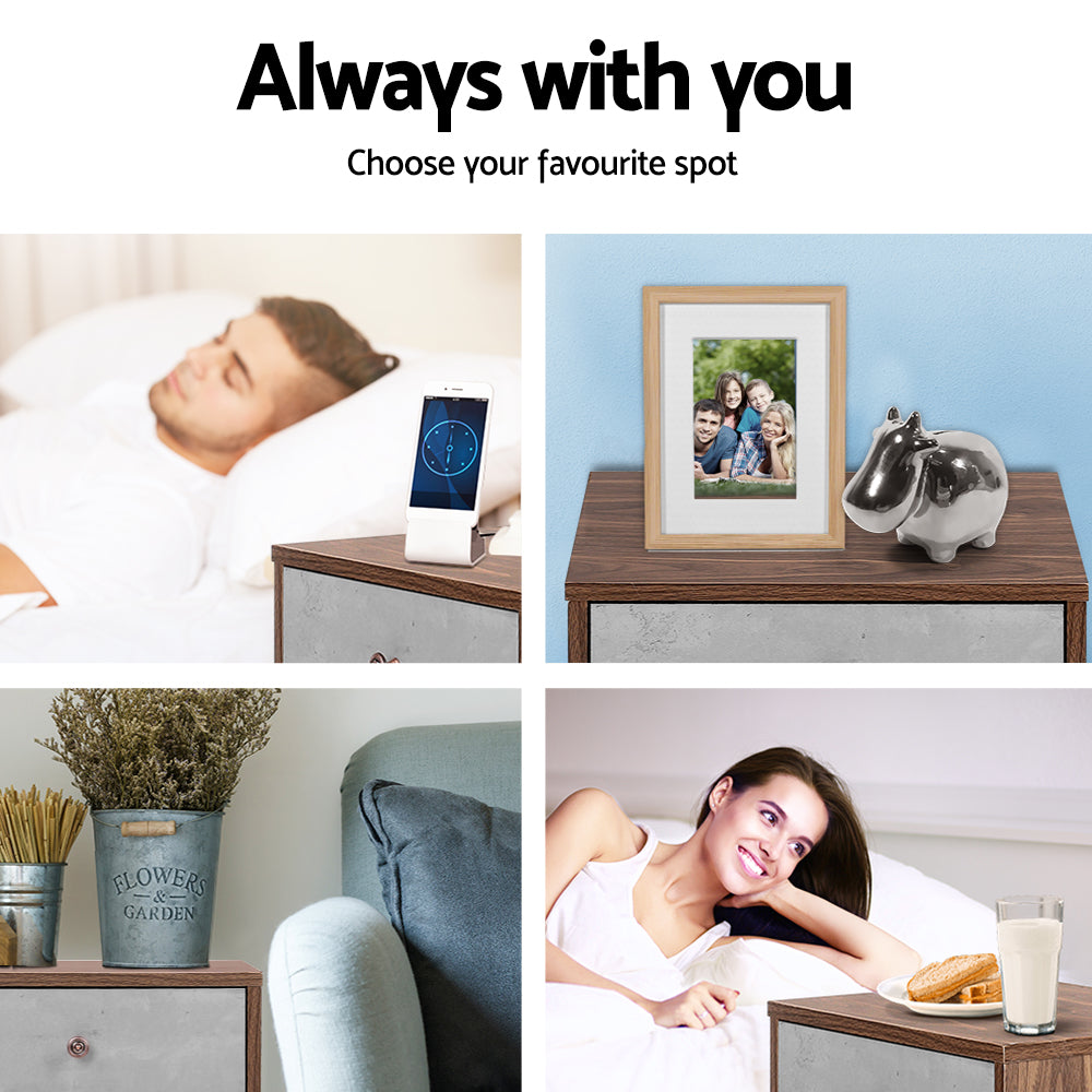 Bedside Tables: Artiss Bedside Table 1 Drawers with Shelf - LARS