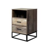 Bedside Tables: Artiss Bedside Table 2 Drawers with Shelf - BADAN
