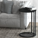 Coffee Tables: Artiss Coffee Table Side Table Round Black Martha