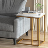 Buffets & Sideboards: Artiss Coffee Table Side Table Marble Effect Emma