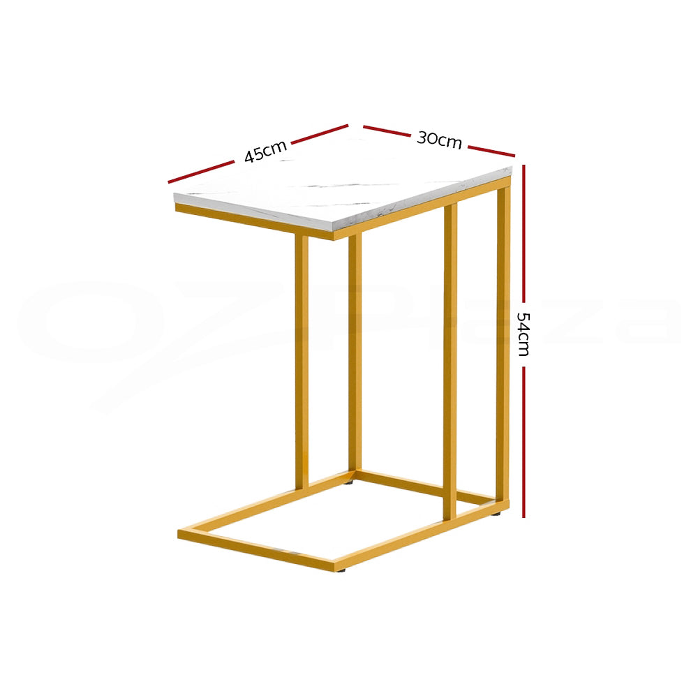 Buffets & Sideboards: Artiss Coffee Table Side Table Marble Effect Emma