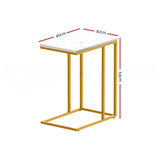 Buffets & Sideboards: Artiss Coffee Table Side Table Marble Effect Emma