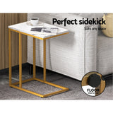 Buffets & Sideboards: Artiss Coffee Table Side Table Marble Effect Emma