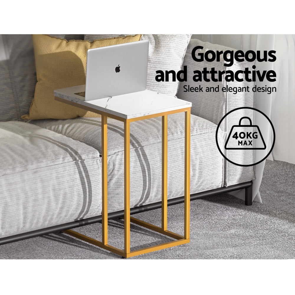 Buffets & Sideboards: Artiss Coffee Table Side Table Marble Effect Emma