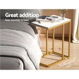 Buffets & Sideboards: Artiss Coffee Table Side Table Marble Effect Emma