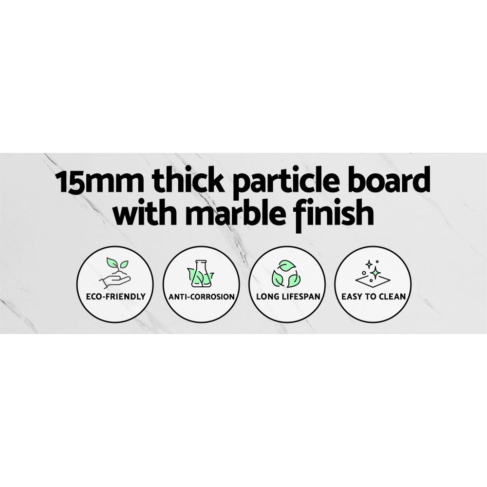 Kitchen & Bathroom DIY: Artiss Console Table Marble Effect Frenisha