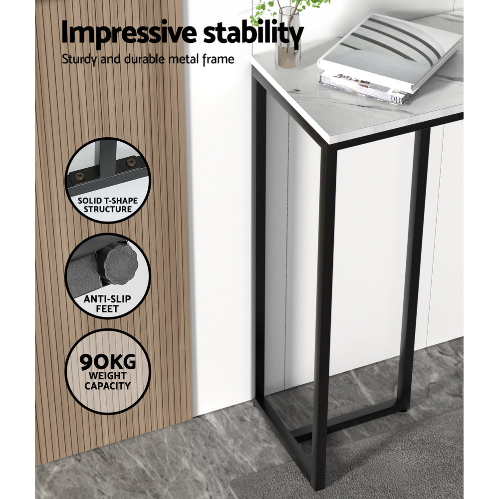 Kitchen & Bathroom DIY: Artiss Console Table Marble Effect Frenisha
