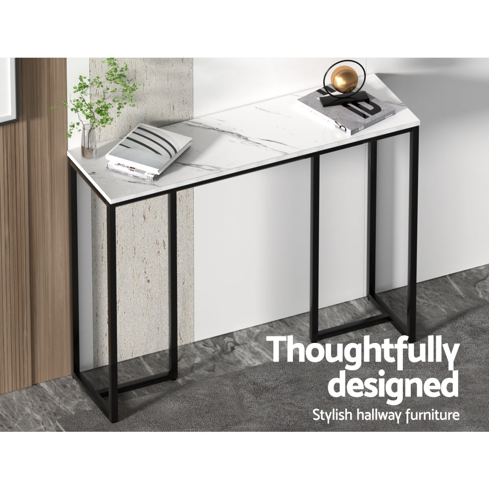Kitchen & Bathroom DIY: Artiss Console Table Marble Effect Frenisha