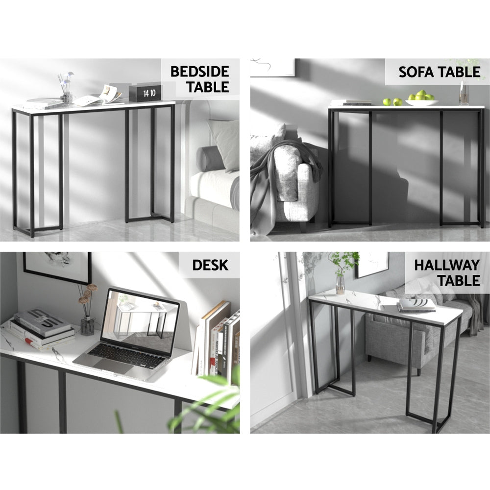 Kitchen & Bathroom DIY: Artiss Console Table Marble Effect Frenisha