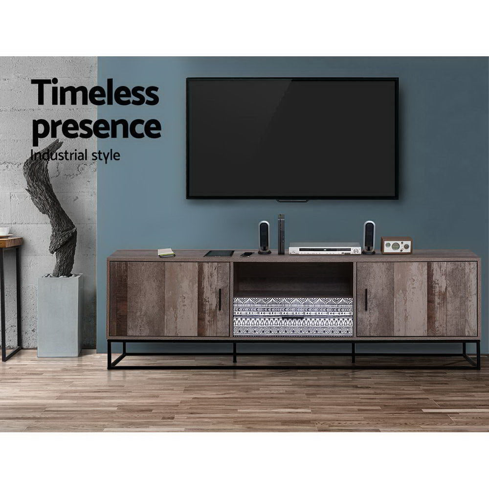 TV Units: Artiss TV Cabinet Entertainment Unit 180cm Industrial