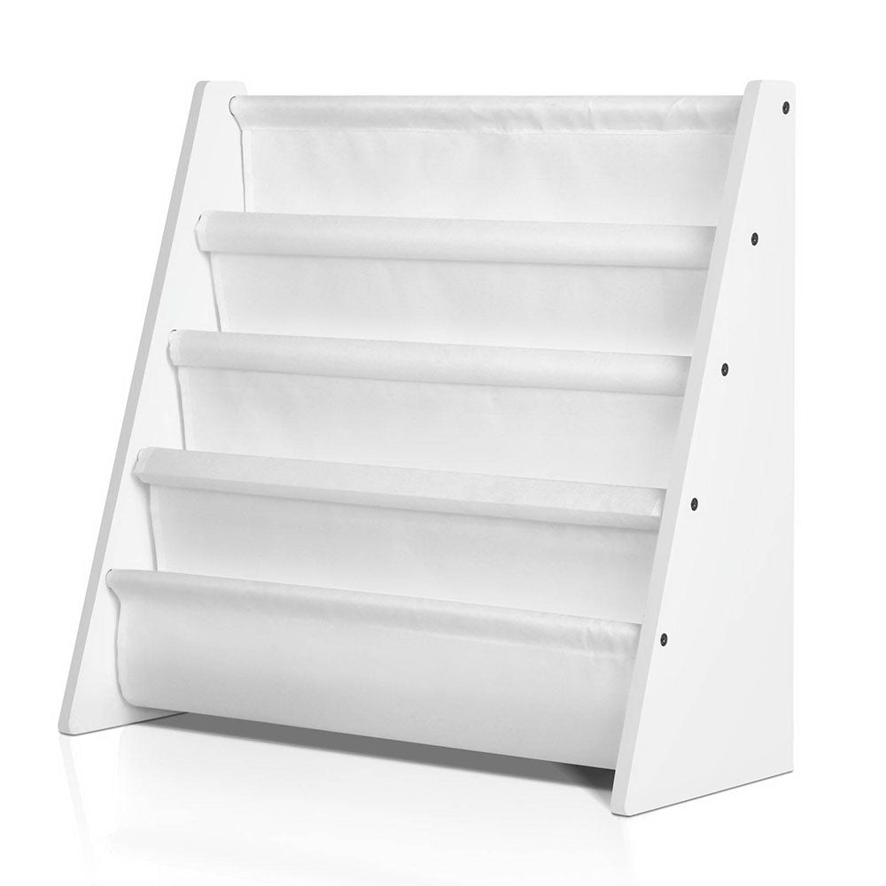 Kid's Bookcases & Shelves: Keezi 4 Tiers Kids Bookshelf Magazine Shelf Children Bookcase Rack Organiser