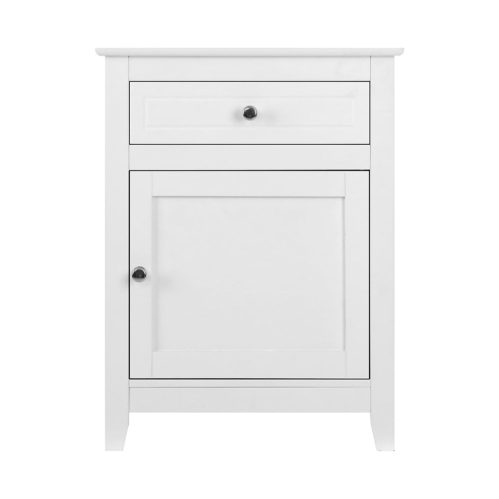 Bookcases & Shelves: Artiss Bedside Tables Side Table Drawers Nightstand White