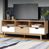 Artiss TV Cabinet Entertainment Unit Stand Wooden Storage 140cm Scandinavian