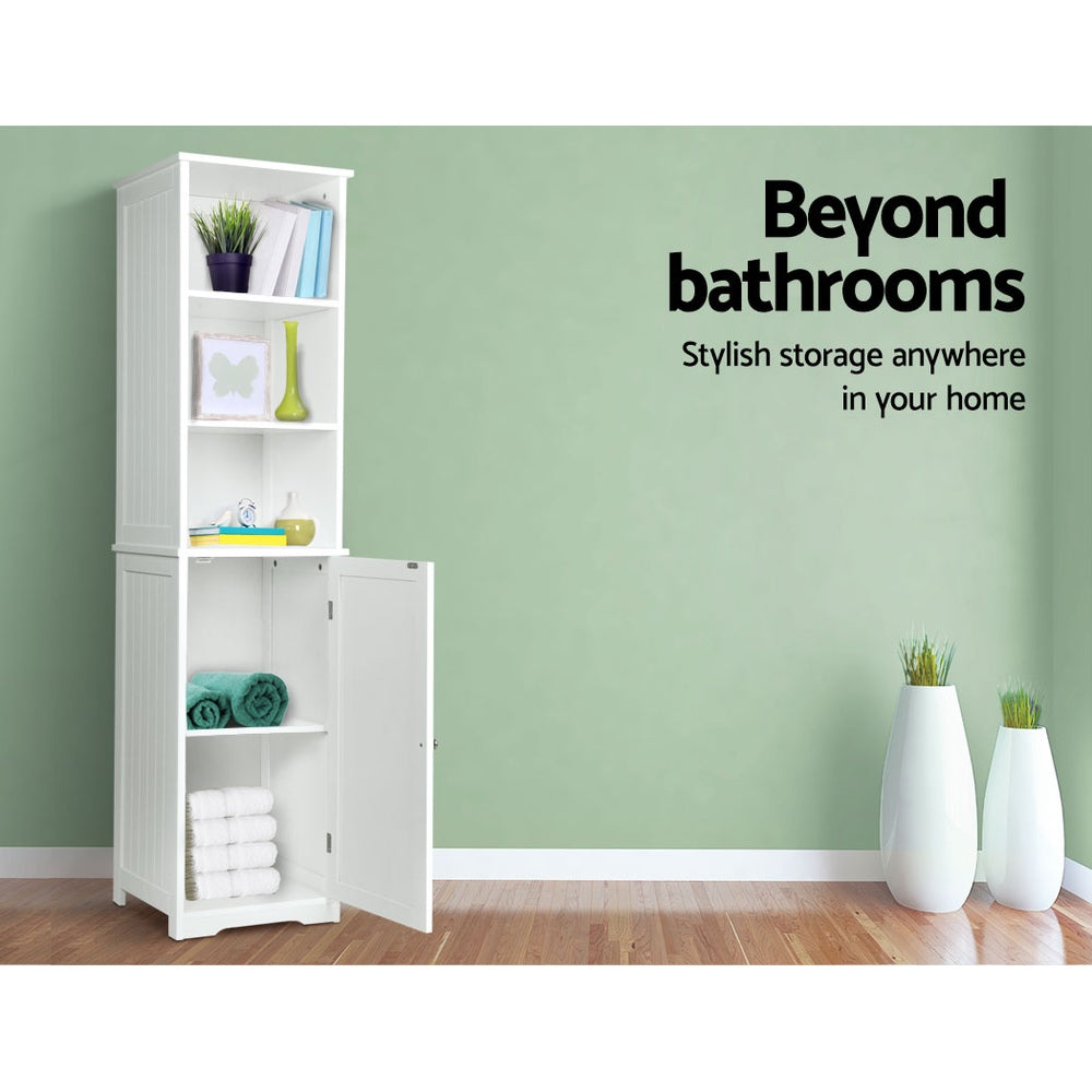 Bathroom Cabinets, Cupboards & Storage: Artiss Bathroom Cabinet Storage 160cm White