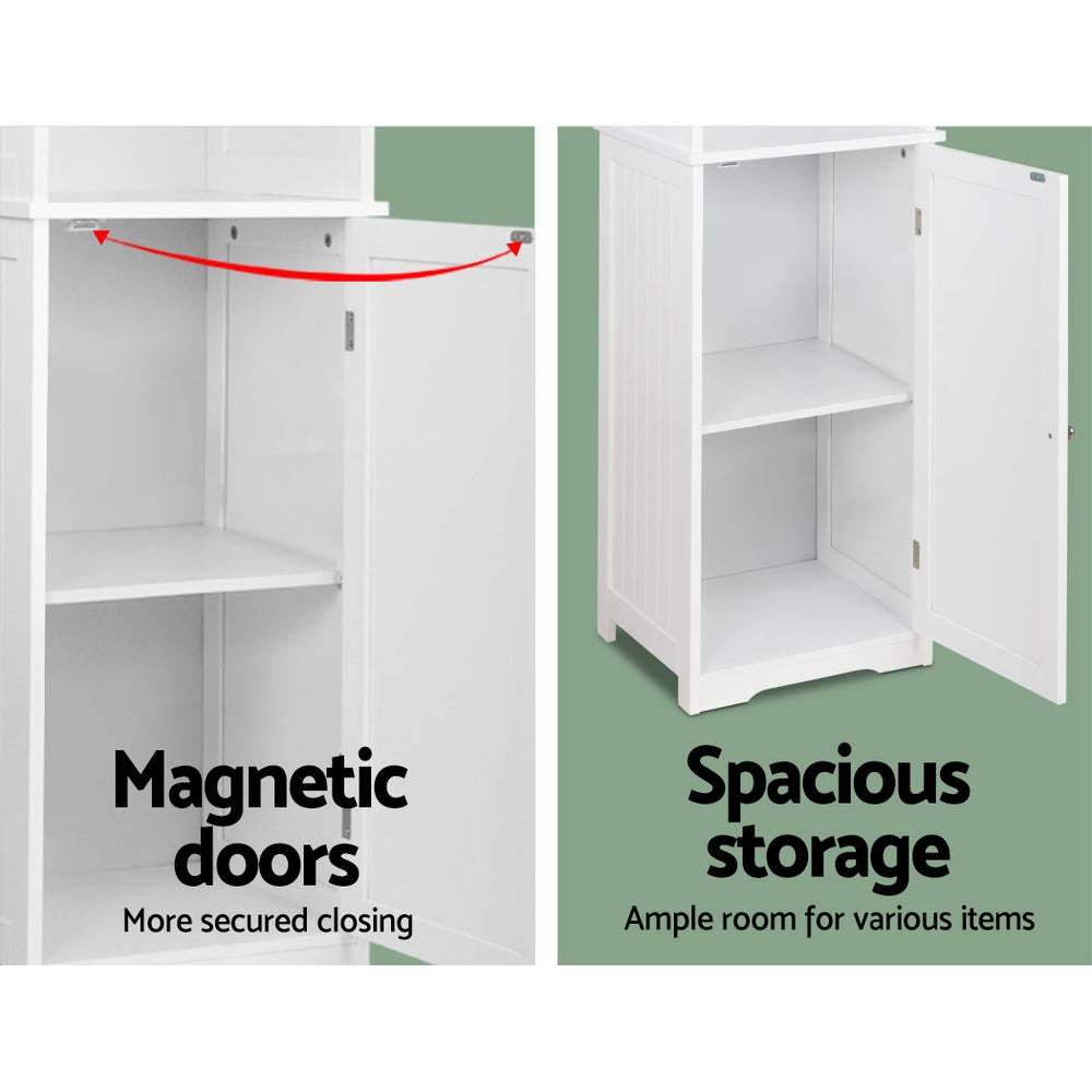 Bathroom Cabinets, Cupboards & Storage: Artiss Bathroom Cabinet Storage 160cm White