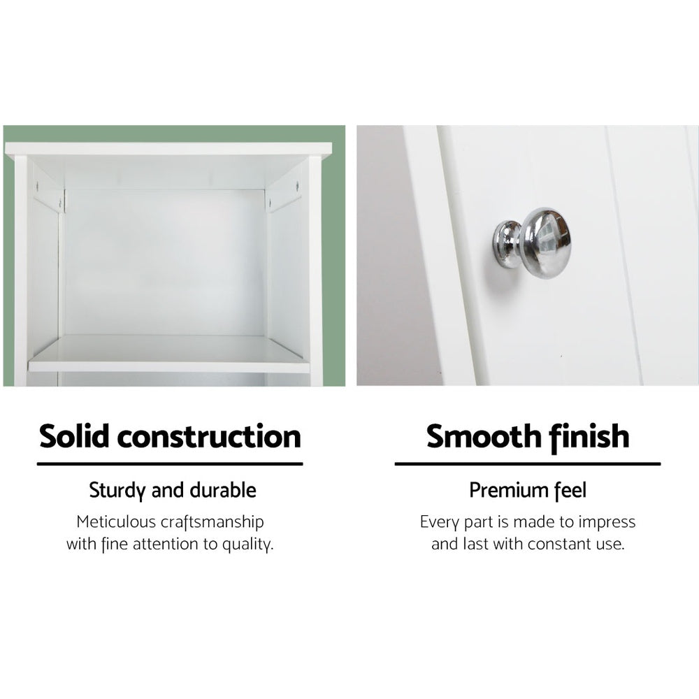 Bathroom Cabinets, Cupboards & Storage: Artiss Bathroom Cabinet Storage 160cm White
