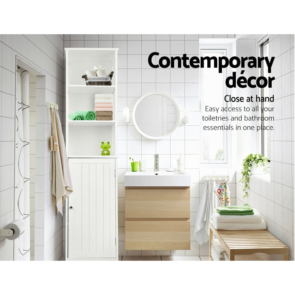 Bathroom Cabinets, Cupboards & Storage: Artiss Bathroom Cabinet Storage 160cm White