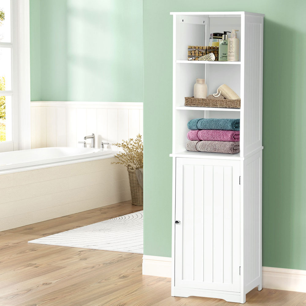 Bathroom Cabinets, Cupboards & Storage: Artiss Bathroom Cabinet Storage 160cm White