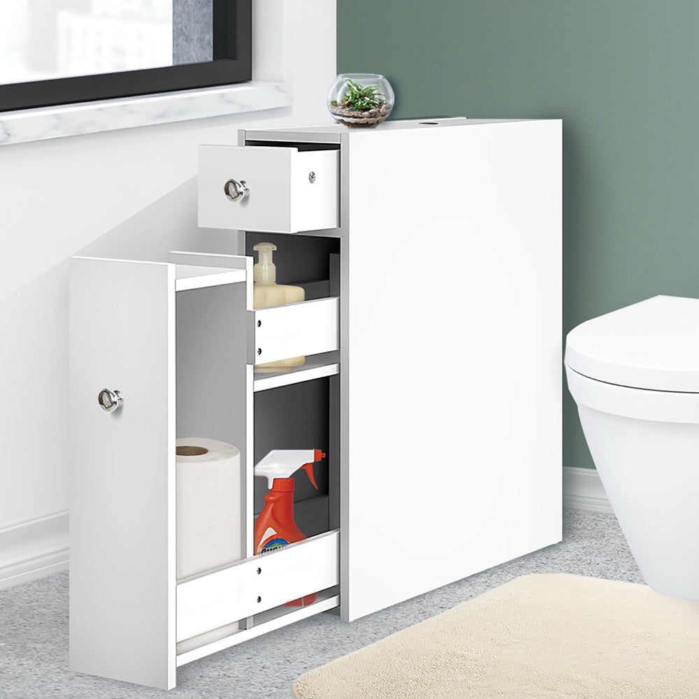 Bathroom Cabinets, Cupboards & Storage: Artiss Bathroom Storage Cabinet Tissue Holder