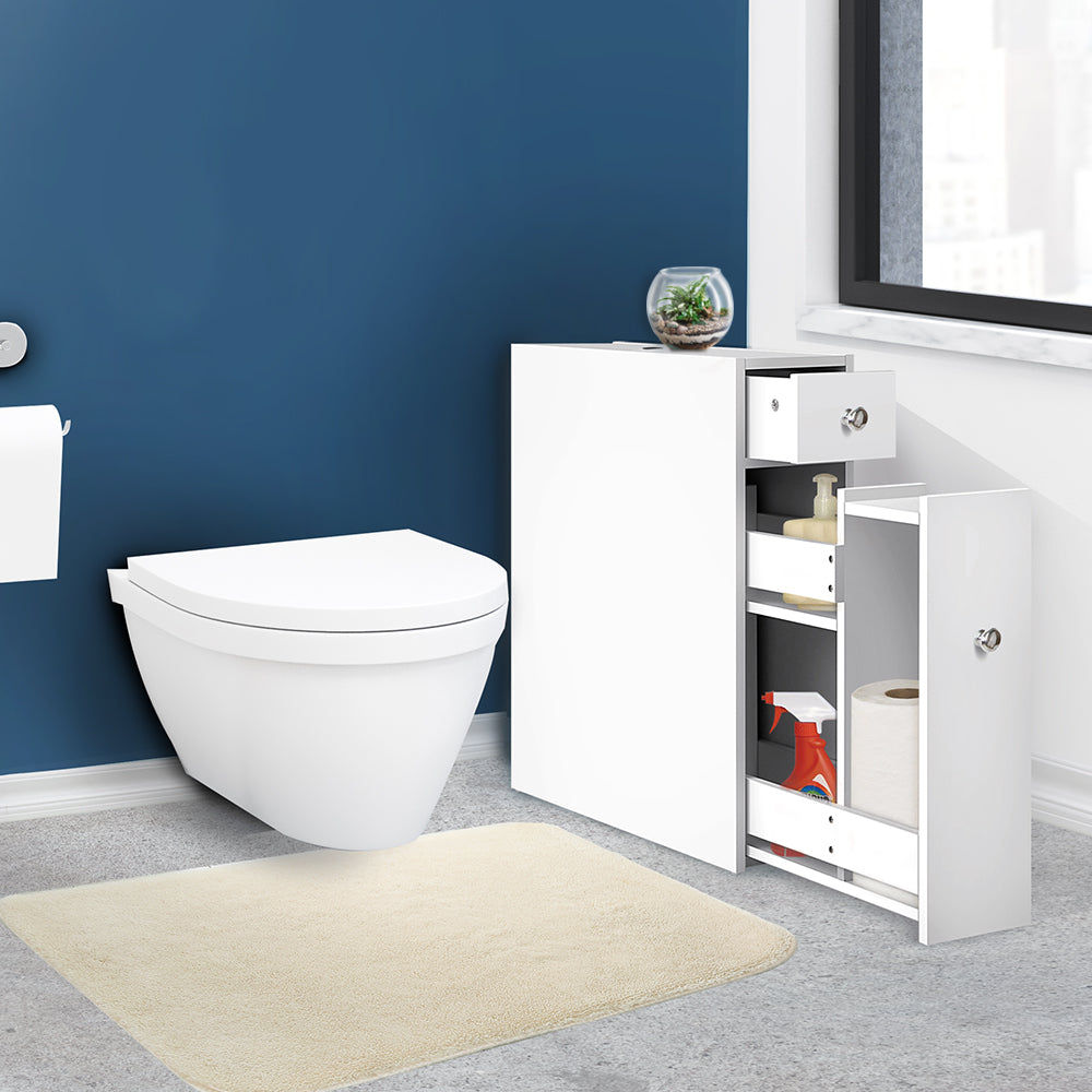 Bathroom Cabinets, Cupboards & Storage: Artiss Bathroom Storage Cabinet Tissue Holder