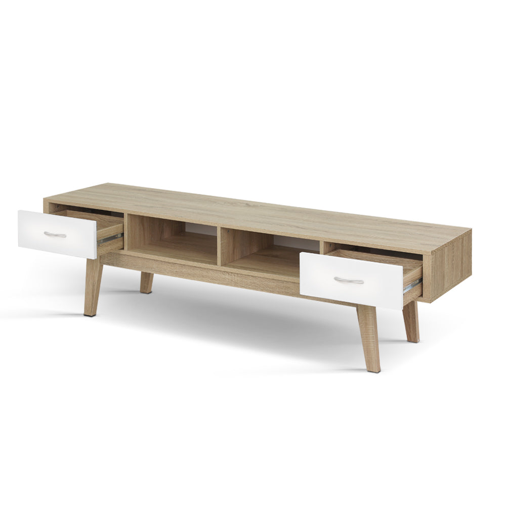 TV Units: Artiss TV Cabinet Entertainment Unit 180cm Oak White Gary