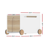 Toy Boxes: Keezi Kids Toy Box Container Children Chest Storage Clothes Organiser Wheels