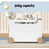 Toy Boxes: Keezi Kids Toy Box Container Children Chest Storage Clothes Organiser Wheels