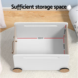 Toy Boxes: Keezi Kids Toy Box Container Children Chest Storage Clothes Organiser Wheels