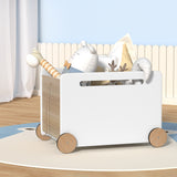 Toy Boxes: Keezi Kids Toy Box Container Children Chest Storage Clothes Organiser Wheels