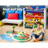 Kid's Bookcases & Shelves: Keezi Kids Toy Box 12 Bins Bookshelf Organiser Children Storage Rack