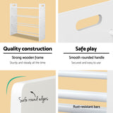 Kid's Bookcases & Shelves: Keezi Kids Toy Box 12 Bins Bookshelf Organiser Children Storage Rack