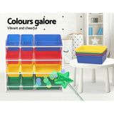 Kid's Bookcases & Shelves: Keezi Kids Toy Box 12 Bins Bookshelf Organiser Children Storage Rack