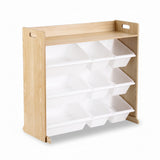 Toy Boxes: Keezi Kids Toy Box 9 Bins Bookshelf Organiser Display Shelf Storage Rack Wooden