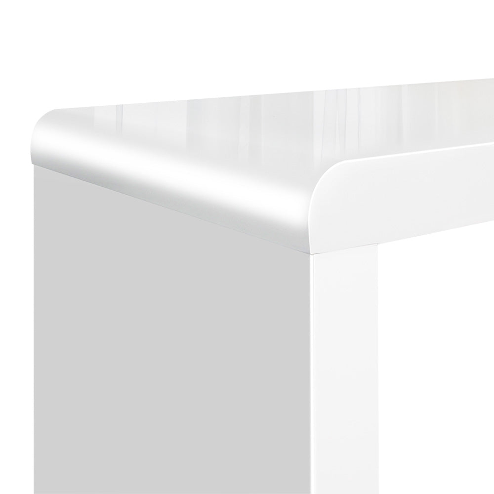 Coffee Tables: Artiss Nesting Coffee Table Set of 3 Glossy White
