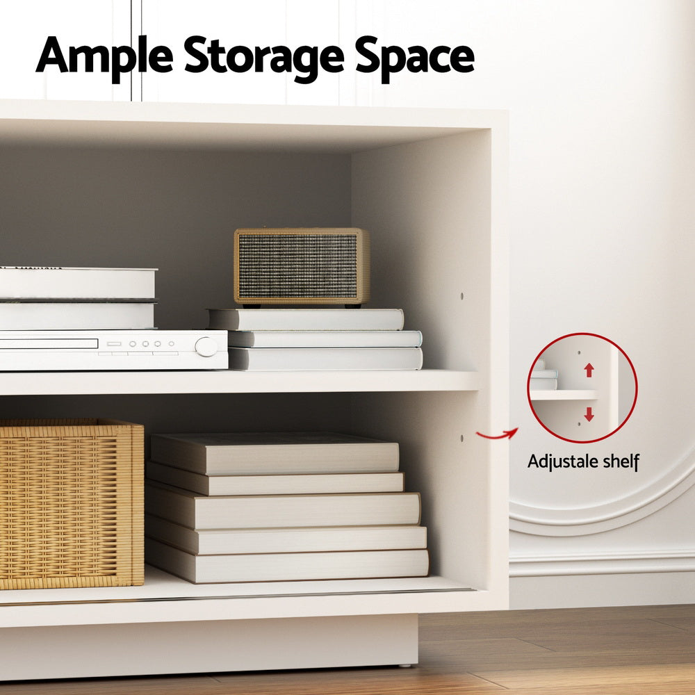 TV Units: Artiss TV Unit Entertainment Unit Storage Cabinet 160cm White