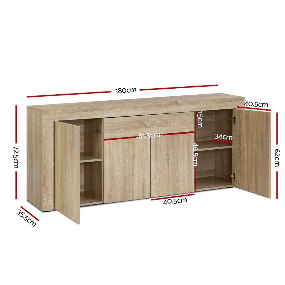 Buffets & Sideboards: Artiss Buffet Sideboard - DANA Oak