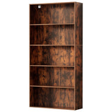 Artiss Bookshelf 5 Tiers Walnut