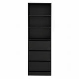 Dressers: Artiss 3 Chest of Drawers Tallboy Cabinet Black