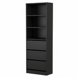 Dressers: Artiss 3 Chest of Drawers Tallboy Cabinet Black
