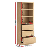 Dressers: Artiss 3 Chest of Drawers Tallboy Cabinet Pine