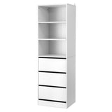 Dressers: Artiss 3 Chest of Drawers Tallboy Cabinet White