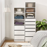 Dressers: Artiss 3 Chest of Drawers Tallboy Cabinet White