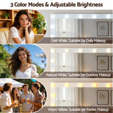 Dressing Vanity & Dressing Tables: Artiss Dressing Table Vanity Desk Set LED Bulbs RGB Light White