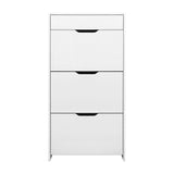 Artiss Shoe Rack Cabinet 24 Pairs White Luna