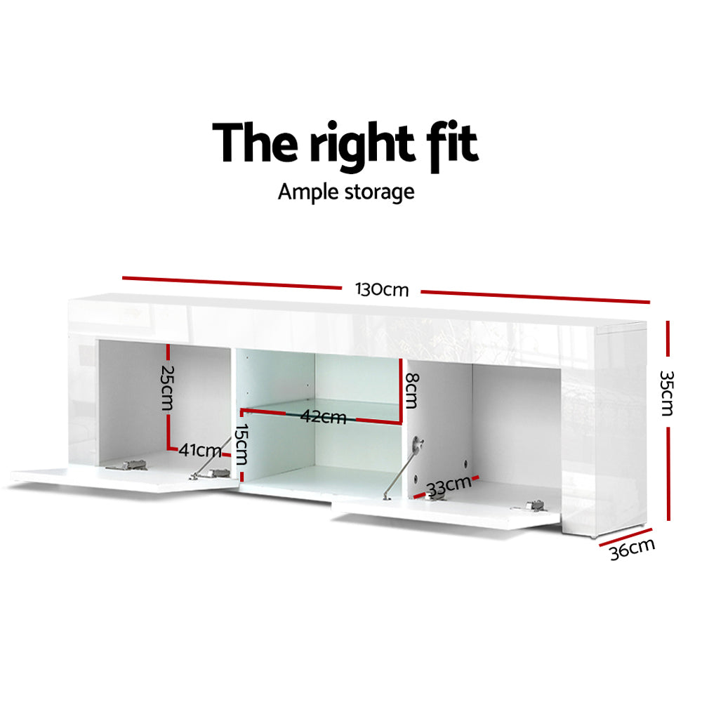 TV Units: Artiss Entertainment Unit TV Cabinet 130cm White Ivan