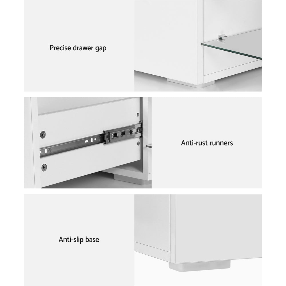 TV Units: Artiss TV Cabinet Entertainment Unit 180cm Wood White James