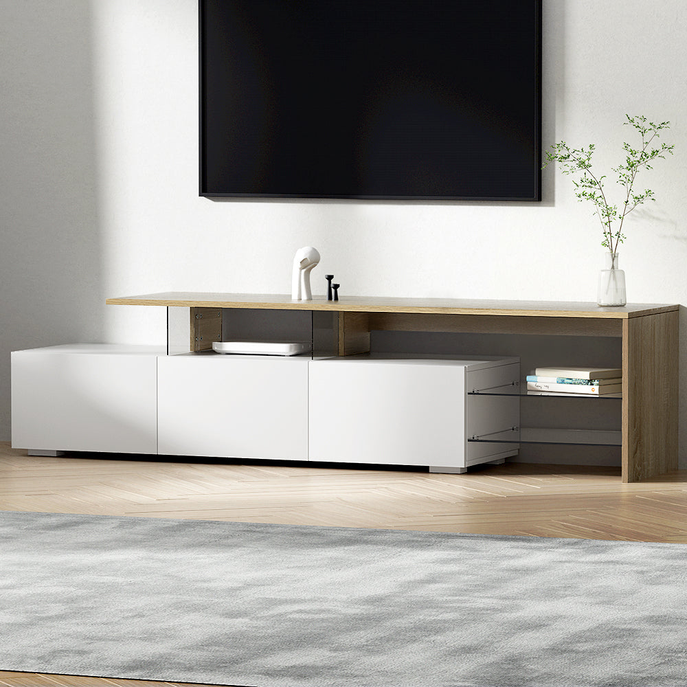TV Units: Artiss TV Cabinet Entertainment Unit 180cm Wood White James